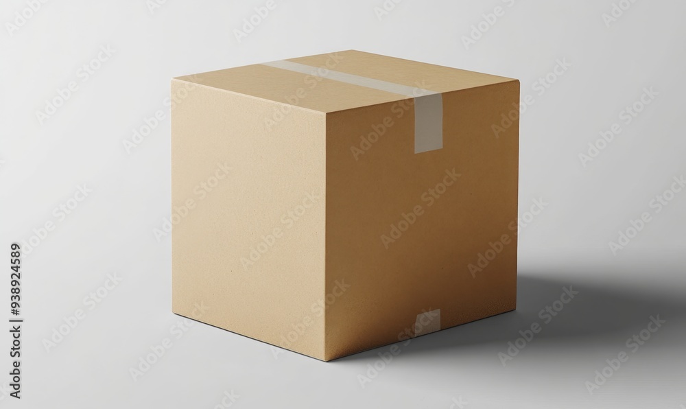 Minimalist Beige Blank Box Mockup on Abstract White Background: Elegant Packaging Design Template for Versatile Storage and Shipping Solutions. Stylish Composition with Gradient Texture, Emphasizing P Minimalist Beige Blank Box Mockup on Abstract White Background: Elegant Packaging Design Template for Versatile Storage and Shipping Solutions. Stylish Composition with Gradient Texture, Emphasizing P