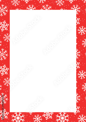 red christmas frame