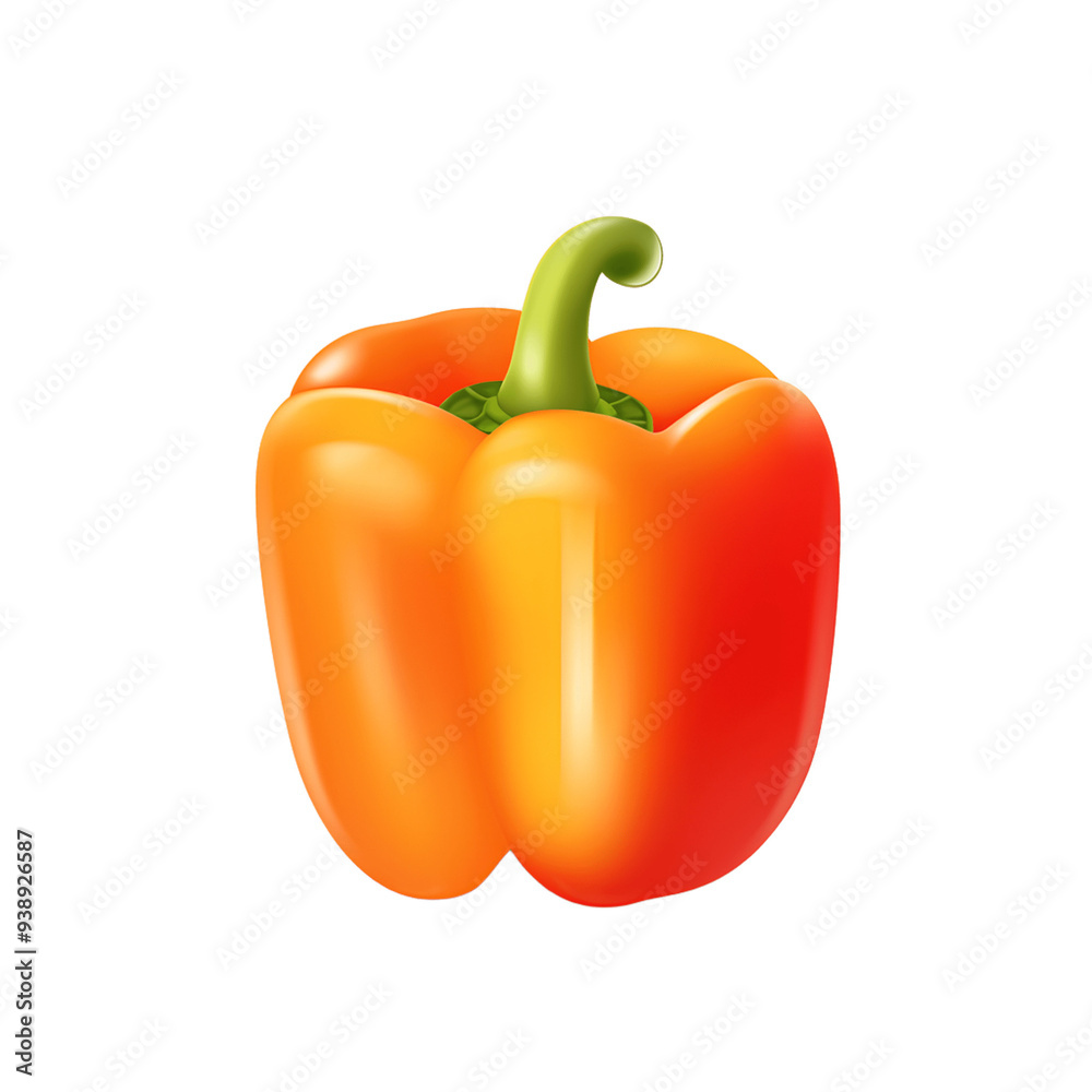 pepper isolated on white made by midjeorney pepper isolated on white made by midjeorney