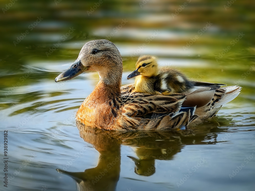 Fototapeta premium duck in the pond