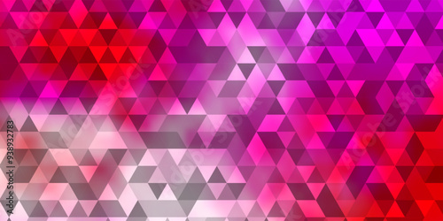 Light Red, Yellow vector background with triangles.