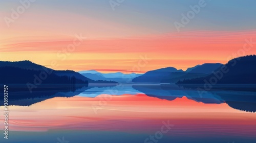 Serene Sunset Landscape