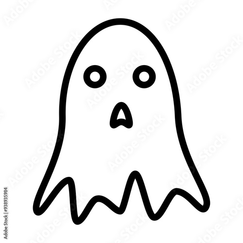 Ghost Vector Line Icon Design