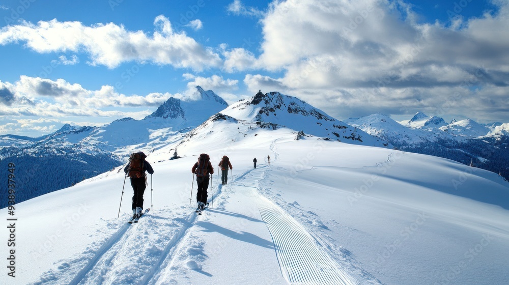Skiing Adventure in the Snowy Mountains Skiing Adventure in the Snowy Mountains