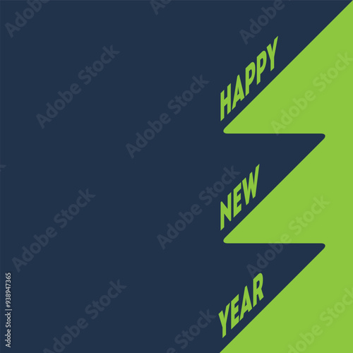Elevate Your Momentum: The New Happy Year Graphic. Vibrant arrows in contrasting colors convey dynamic progress and renewed energy - perfect for motivational, business, or lifestyle branding.