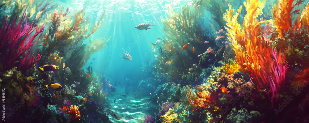 Underwater Coral Reef.