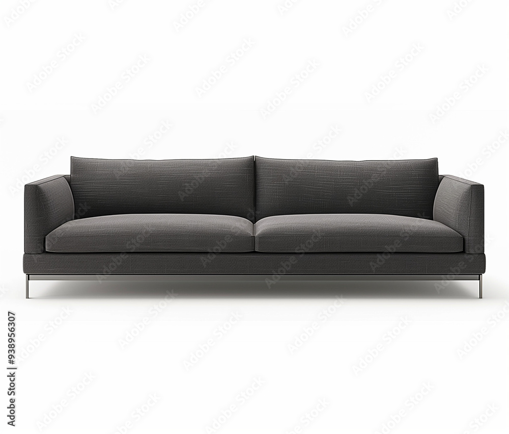Fototapeta premium white sofa isolated on white background