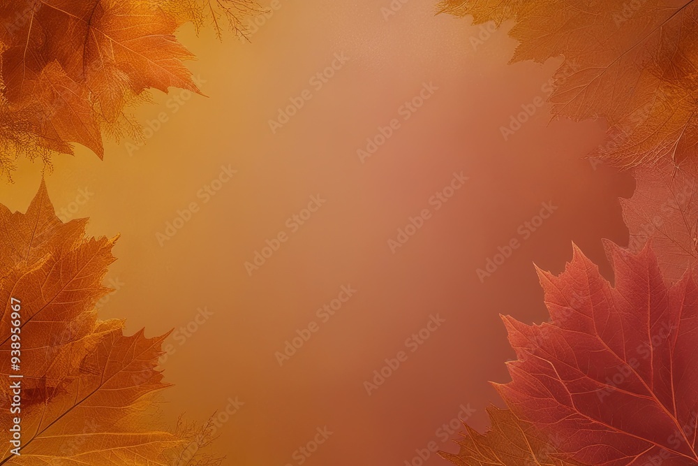 Warm Autumnal Gradient Background with Rustic Amber Noise Texture and Cozy Blush Pink Cover