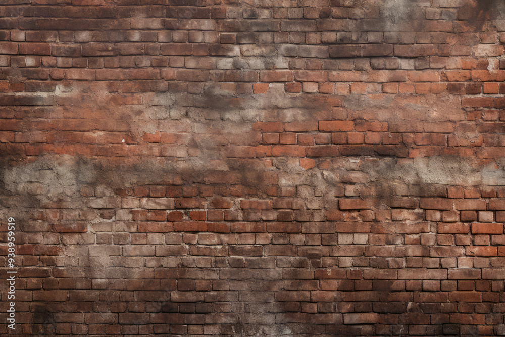 Processed collage of obsolete red brock masonry wall texture. Background for banner, backdrop Processed collage of obsolete red brock masonry wall texture. Background for banner, backdrop