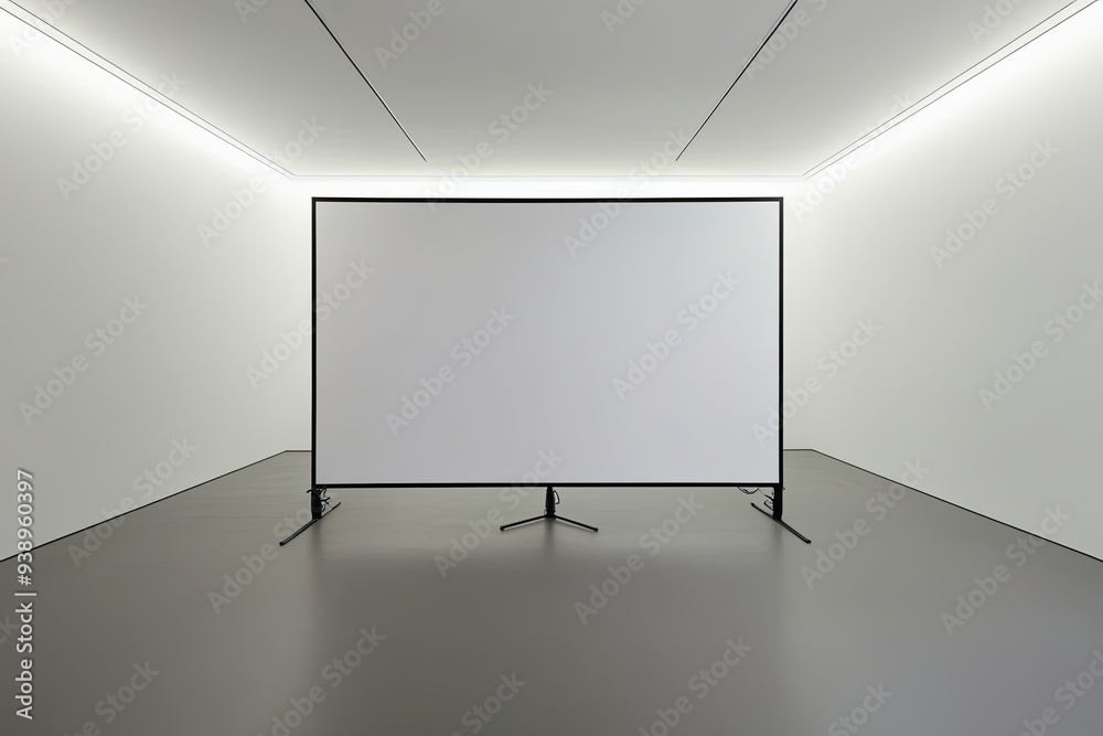 Expansive White Display in Contemporary Gallery Featuring Bright Minimalist Design Expansive White Display in Contemporary Gallery Featuring Bright Minimalist Design