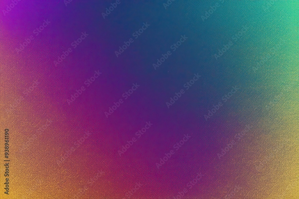 Vibrant Grainy Gradient Background in Violet Teal and Gold for Stunning Colorful Designs