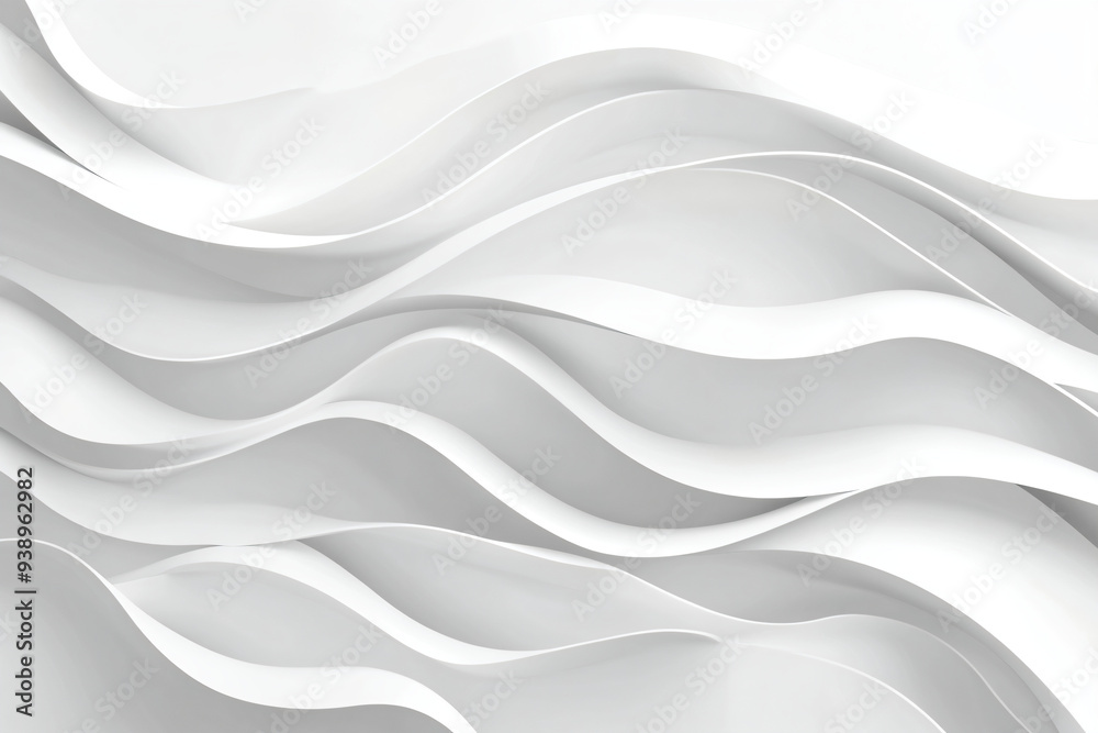 Abstract White Waves. Abstract White Waves.