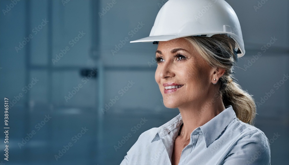 middle aged construction manager in white hard hat portrait. portrait of a engineer middle aged construction manager in white hard hat portrait. portrait of a engineer