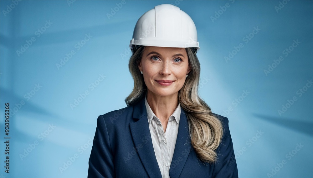 middle aged construction manager in white hard hat portrait. portrait of a engineer middle aged construction manager in white hard hat portrait. portrait of a engineer