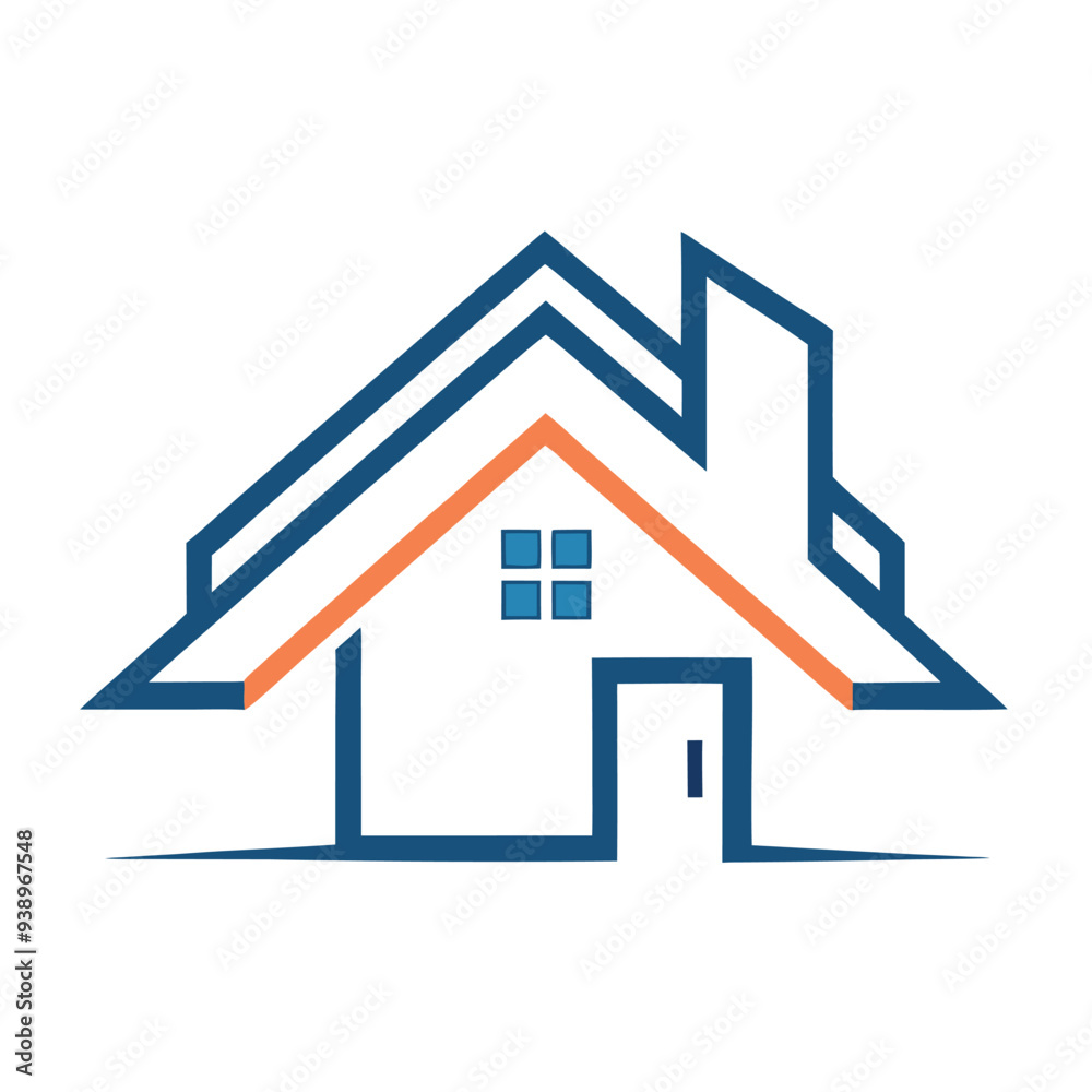 Creative house logo vector illustration for modern design, unique and simple home logo ideas for branding, real estate, architecture, or construction business Creative house logo vector illustration for modern design, unique and simple home logo ideas for branding, real estate, architecture, or construction business