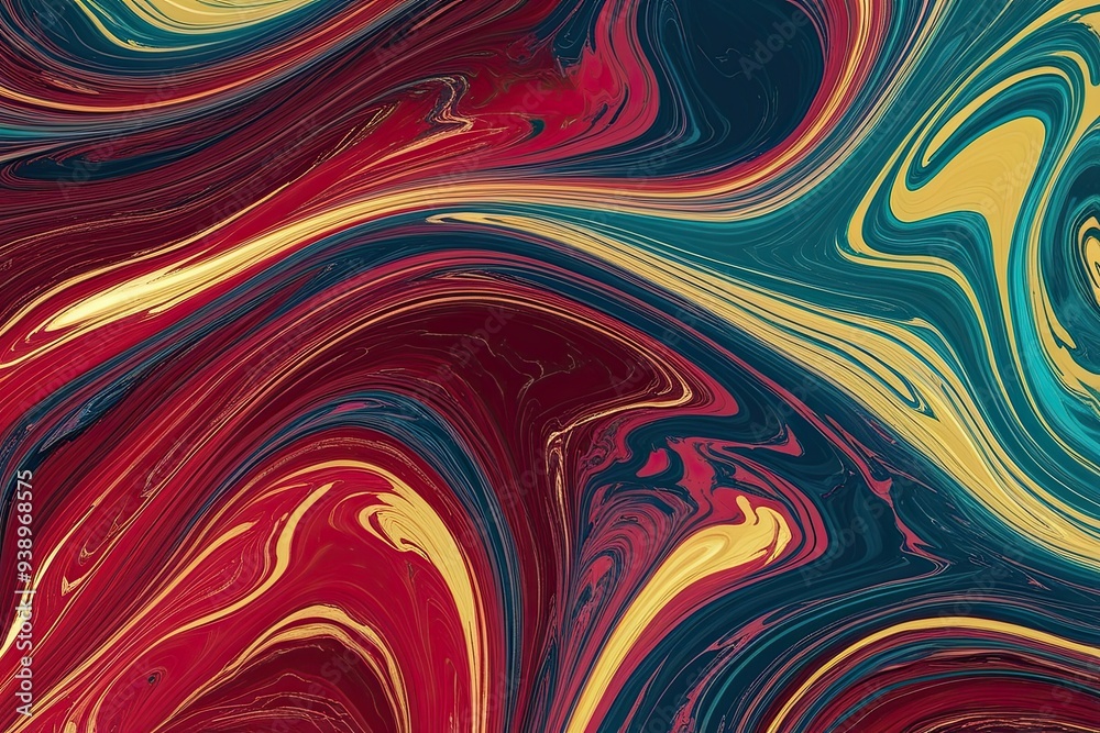 Enchanting Crimson Navy Teal Marbled Gradient Background with Bright Yellow Luminescence and Dynamic Ripple Effects Enchanting Crimson Navy Teal Marbled Gradient Background with Bright Yellow Luminescence and Dynamic Ripple Effects