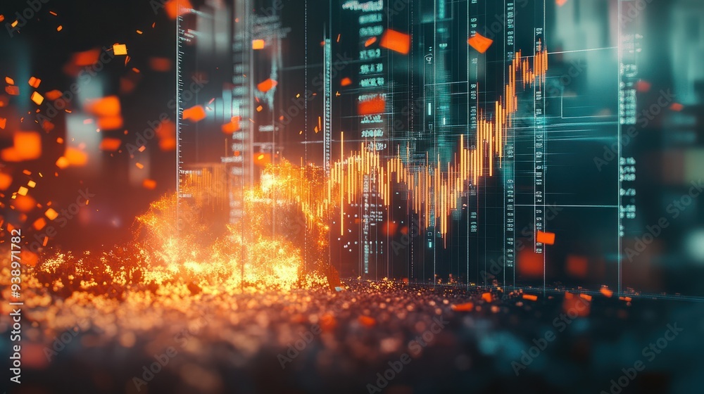 stock market crash caused by, economic graph with diagrams, business and financial concepts and reports stock market crash caused by, economic graph with diagrams, business and financial concepts and reports