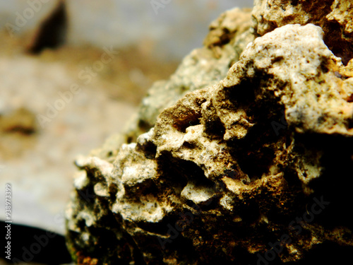 Abstract background with mountain rocks. Large shaped rocks that can be found on the shore of the sea, lake or river.