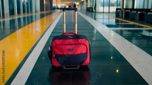 "Embark on a journey with our vibrant and unique vacation bags, perfect for your holiday travels. Imagine a large banner at the airport, showcasing our stylish and diverse collection with plenty of co