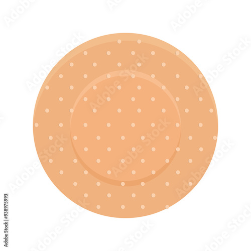 Band aid medical plaster, strip. Breathable bandaids set. Firs aid tape, Different shapes. Bandaid isolated on white background
