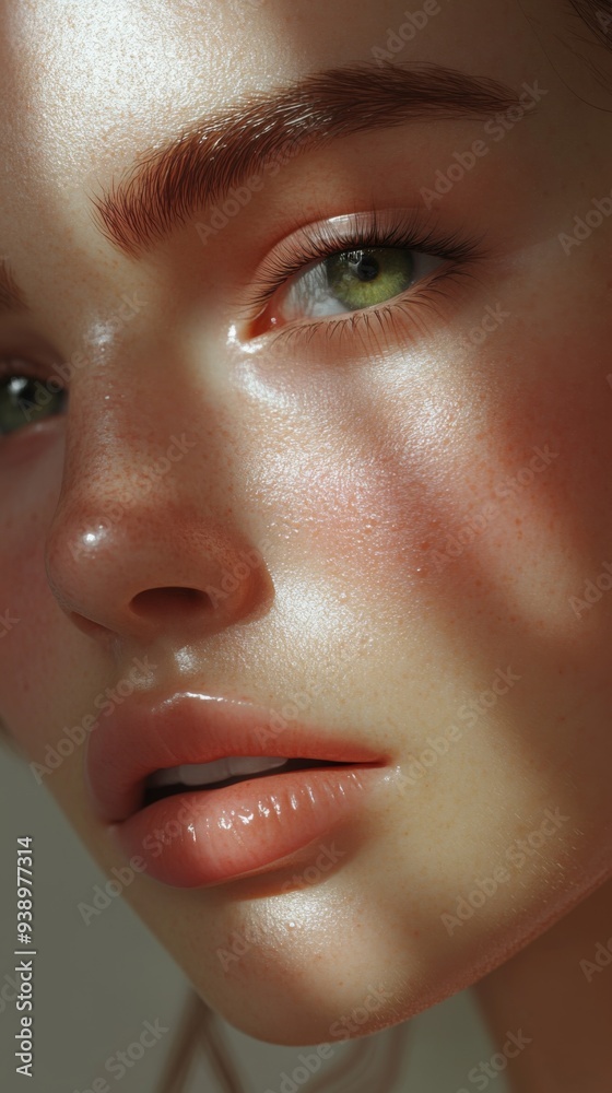 Fototapeta premium woman, skin elasticity and a fresh glow.
