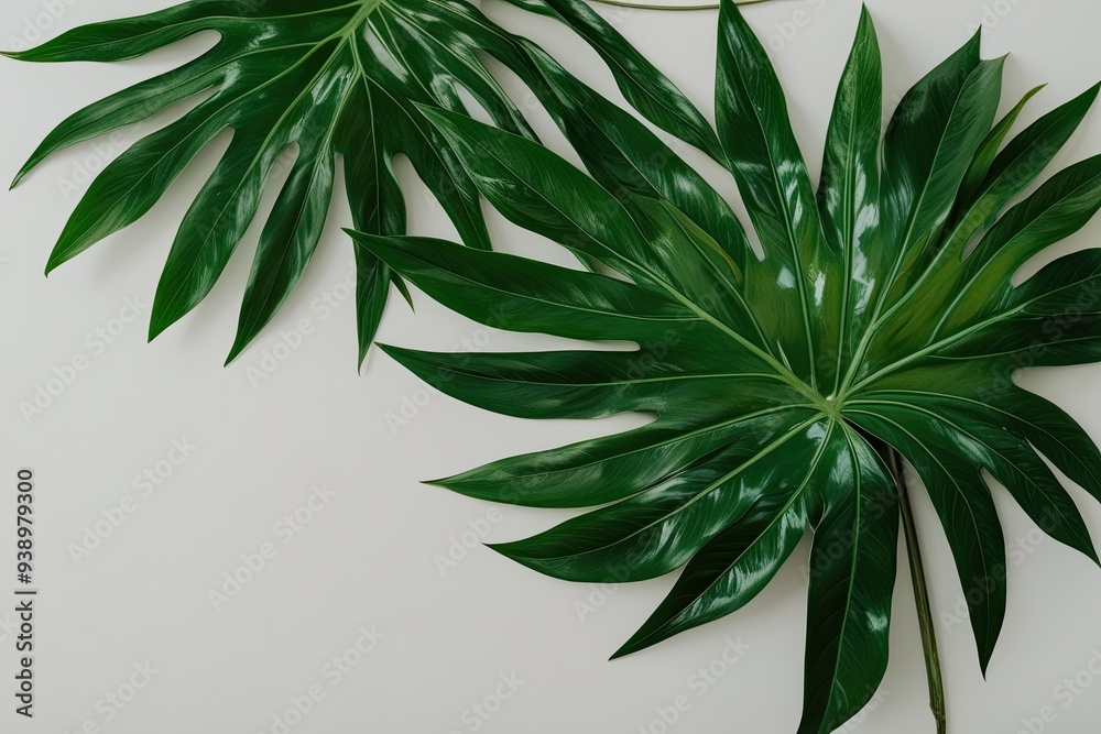 Lush Tropical Foliage Against a Fresh Background