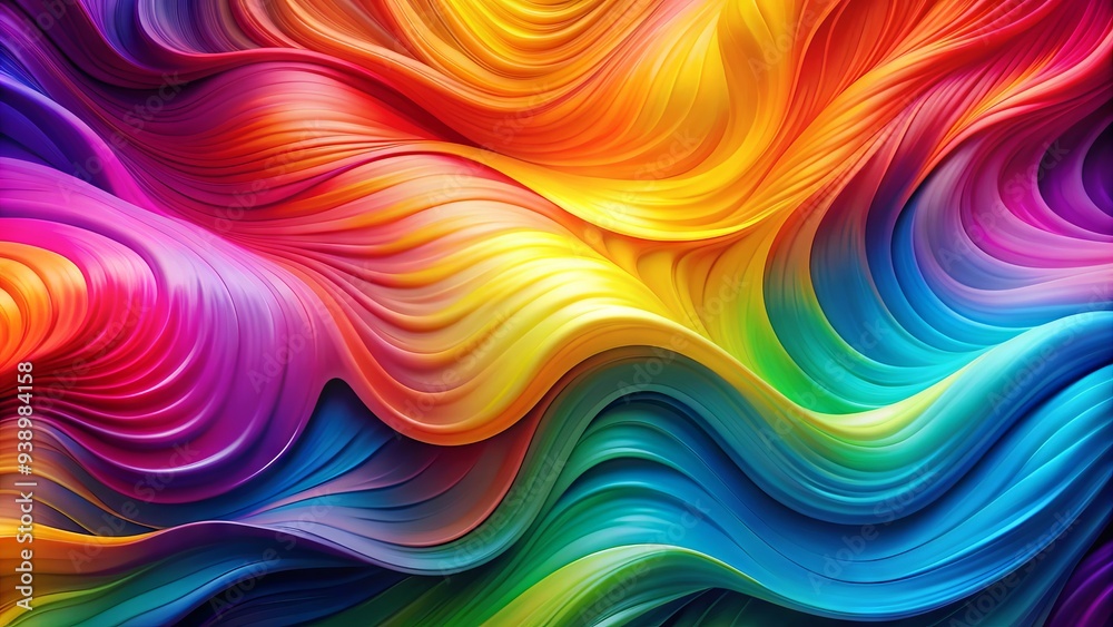 Vibrant Gradient Of Colors Melting Together In An Abstract, Fluid Design Vibrant Gradient Of Colors Melting Together In An Abstract, Fluid Design