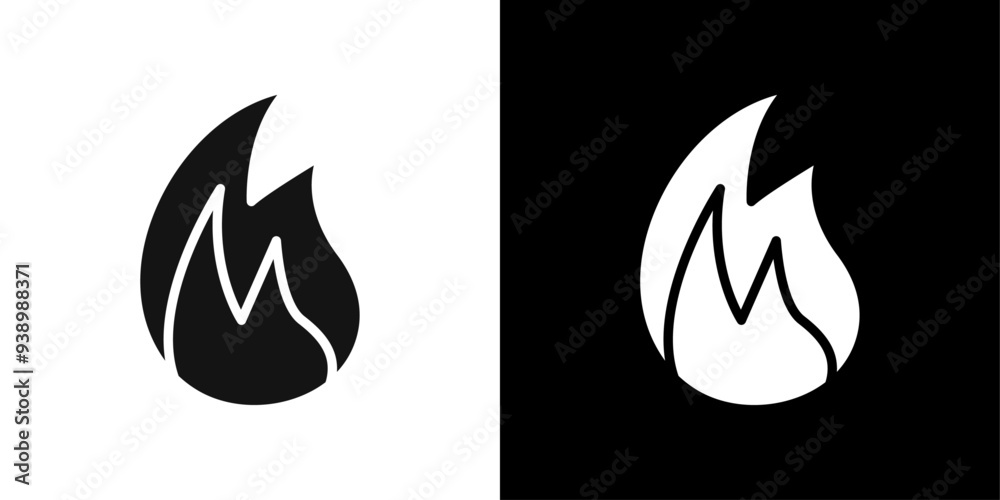 Flame fire icon Flat fill set collection Flame fire icon Flat fill set collection