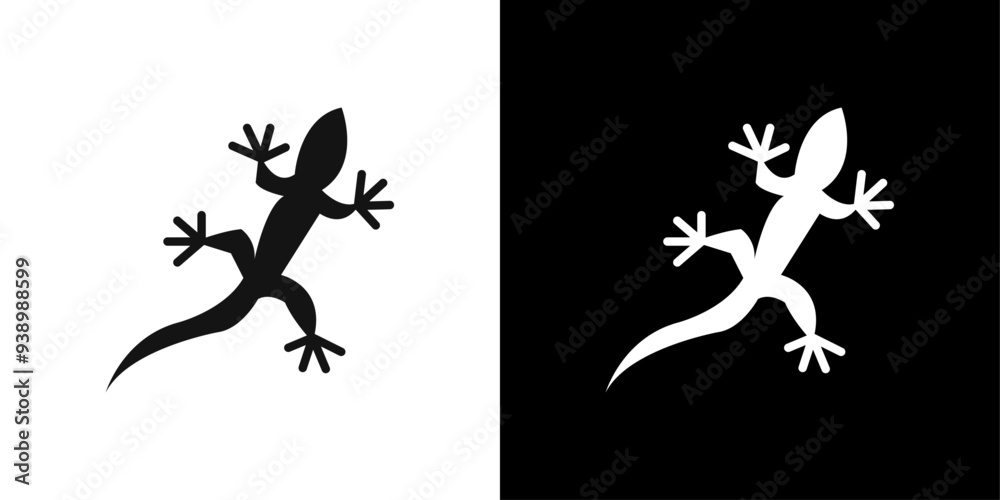 gecko icon Flat fill set collection gecko icon Flat fill set collection