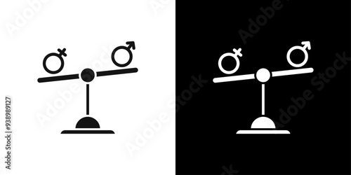 Hormone imbalance icon Flat fill set collection