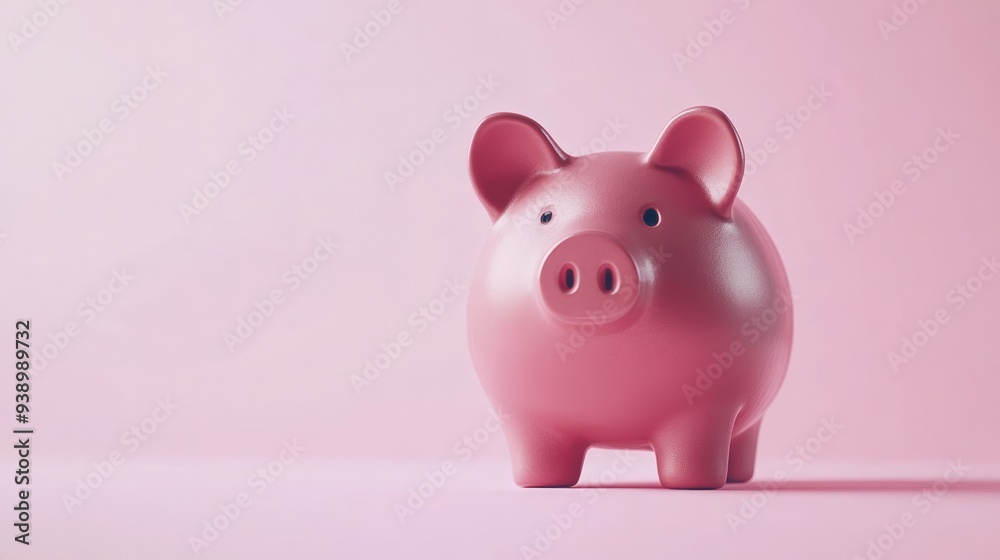 Close Up of Piggy Bank Isolated on Solid Background Close Up of Piggy Bank Isolated on Solid Background