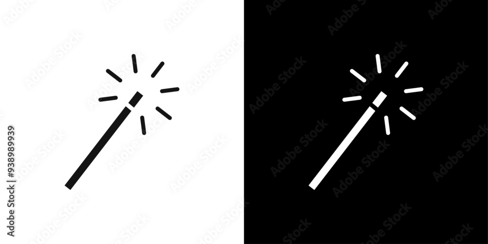 magic wand icon Flat fill set collection magic wand icon Flat fill set collection
