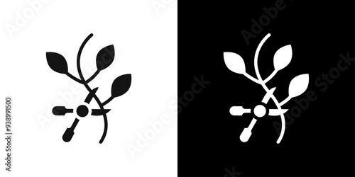 Pruning icon Flat fill set collection