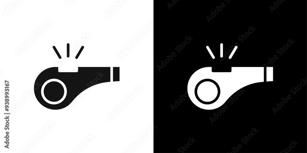 Whistle icon Flat fill set collection Whistle icon Flat fill set collection