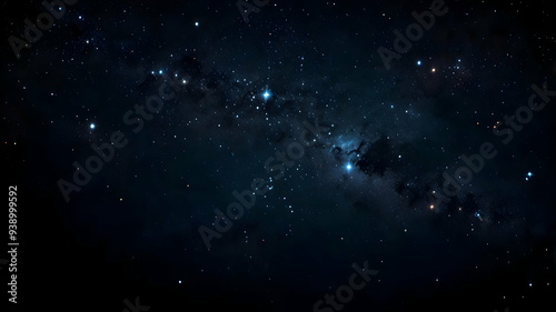 Dark blue black starry space background galaxy wallpaper