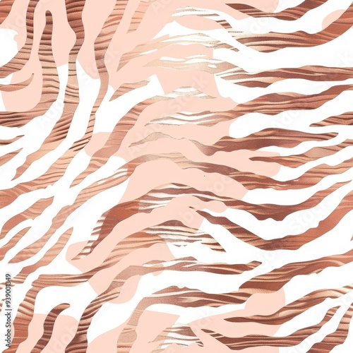 This stylish rose gold zebra print is perfect for adding elegance and flair to any project you work on