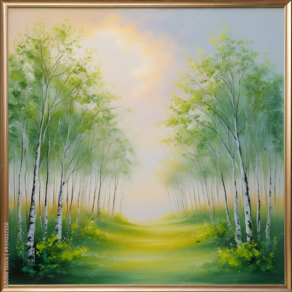 Obraz premium bamboo forest in the morning