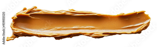 PNG Creamy peanut butter spread on a white background