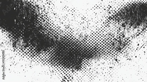 Distressed overlay texture background with a grunge effect An abstract halftone vector illustration