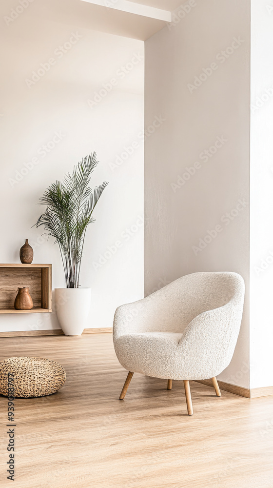 Minimalist living room interiors with neutral tones and elegant simplicity. Residential interior design composition with copyspace. Minimalist living room interiors with neutral tones and elegant simplicity. Residential interior design composition with copyspace.