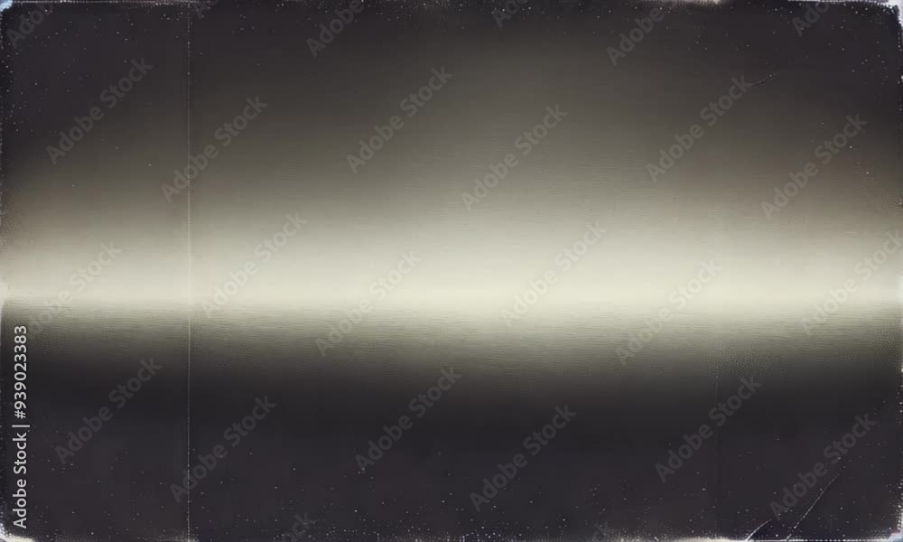 Noise grain background. A grunge-style abstract background with a smooth gradient transitioning from dark black to soft cream. Retro vintage copy space backdrop