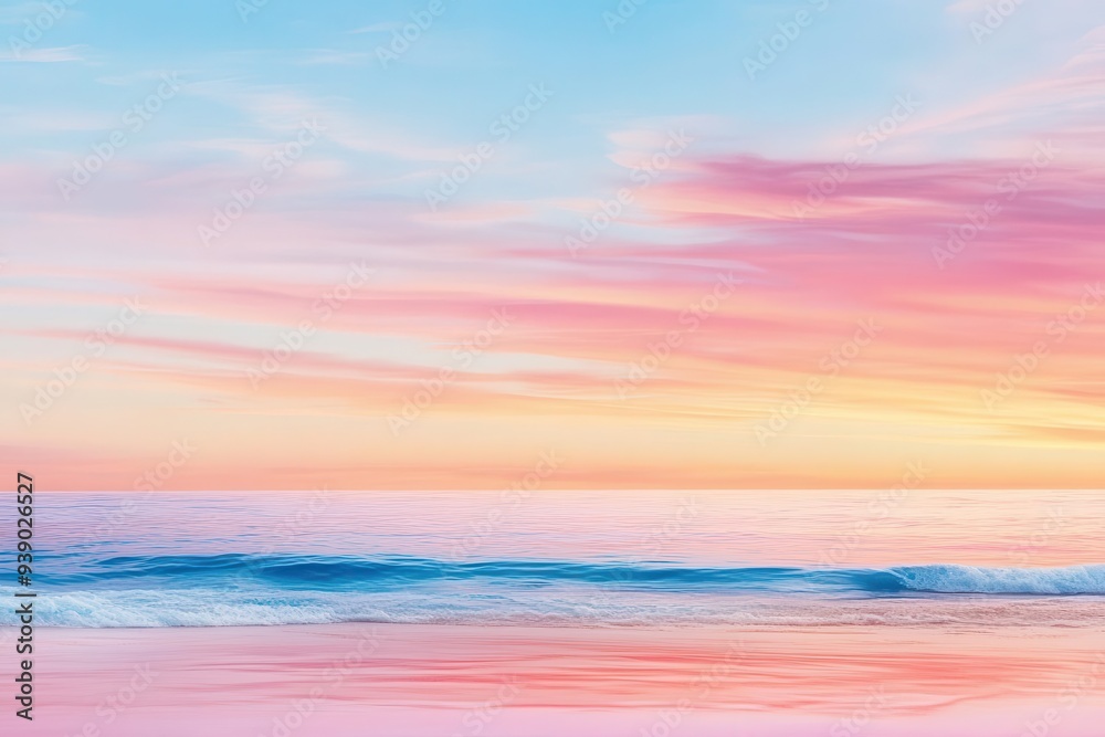 Obraz premium Abstract background with flowing, pink and orange fabric.