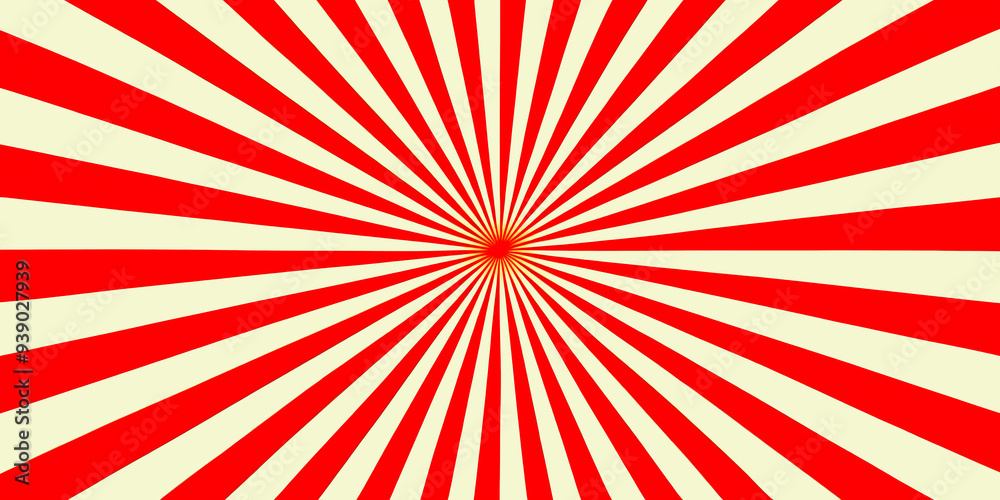 Fototapeta premium Sunray effect background with contrasting coloured.alternating rays radiate outward, creating a dynamic, energetic pattern.