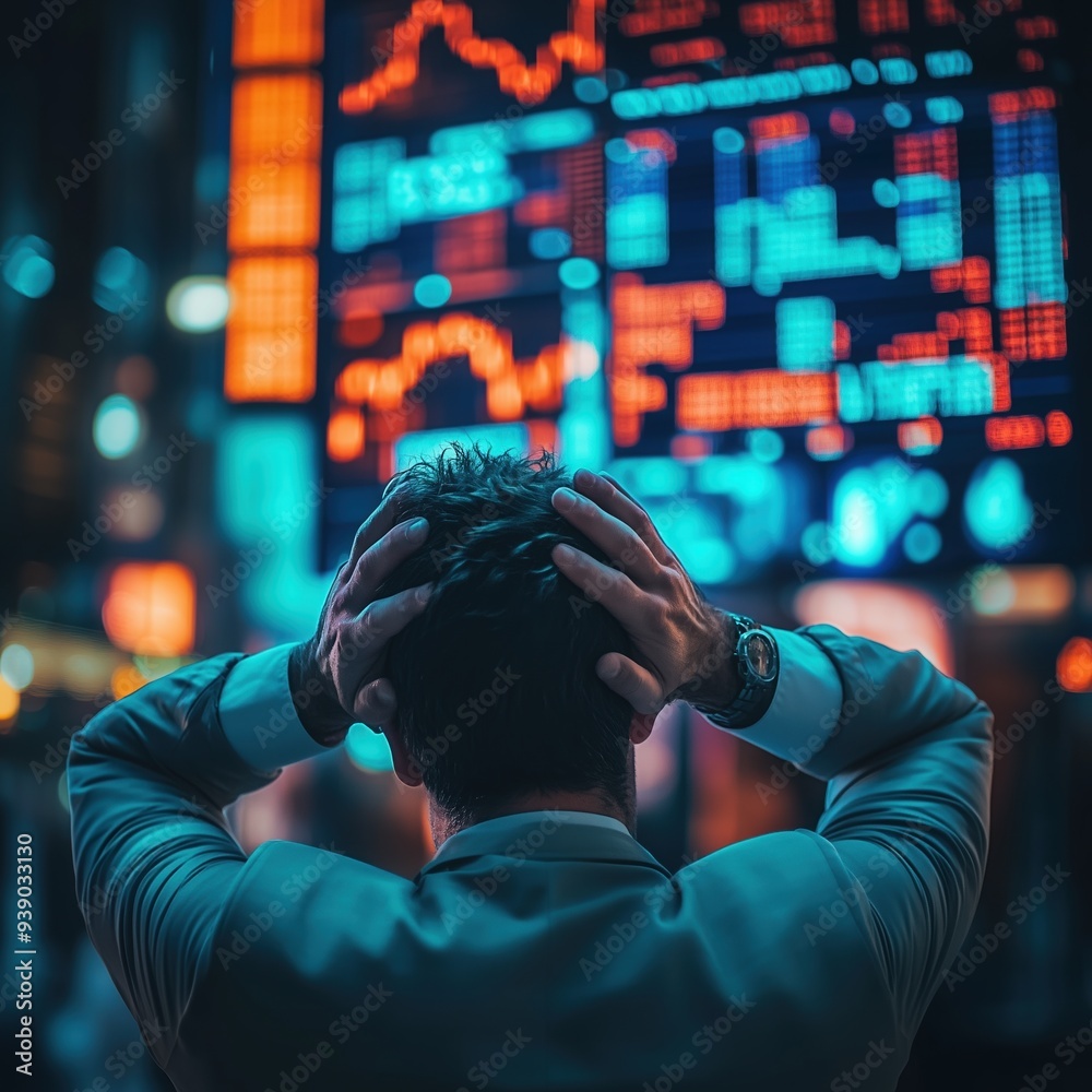 Stressed Stock Exchange Trader market collapsed Stressed Stock Exchange Trader market collapsed
