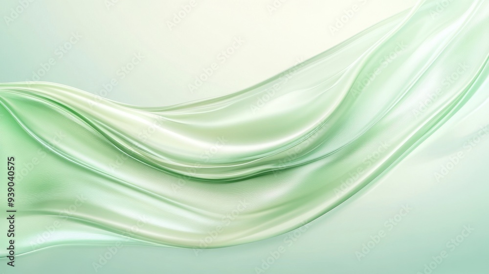 A green wave with a white background A green wave with a white background
