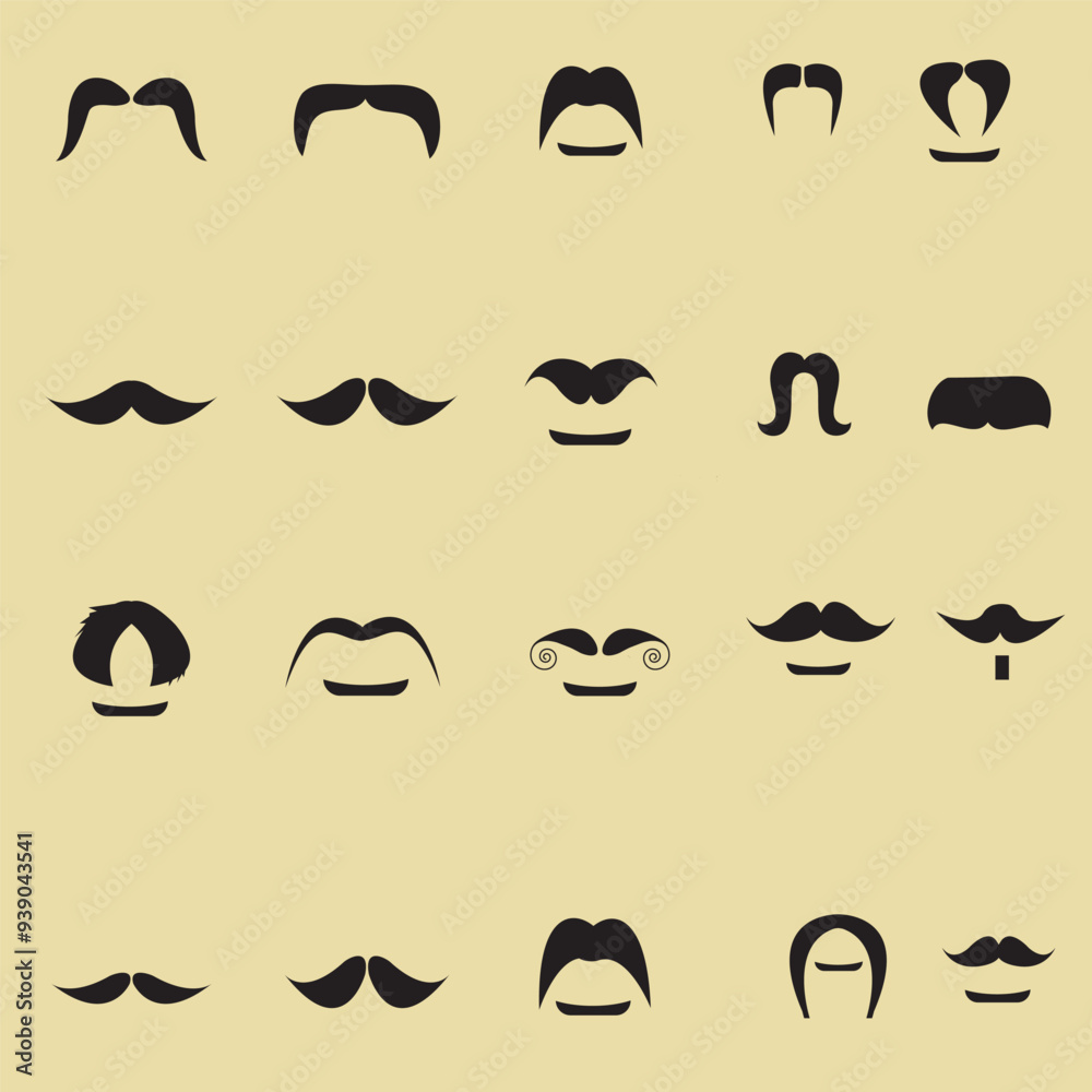 Man face icon bundle, set Man face icon bundle, set