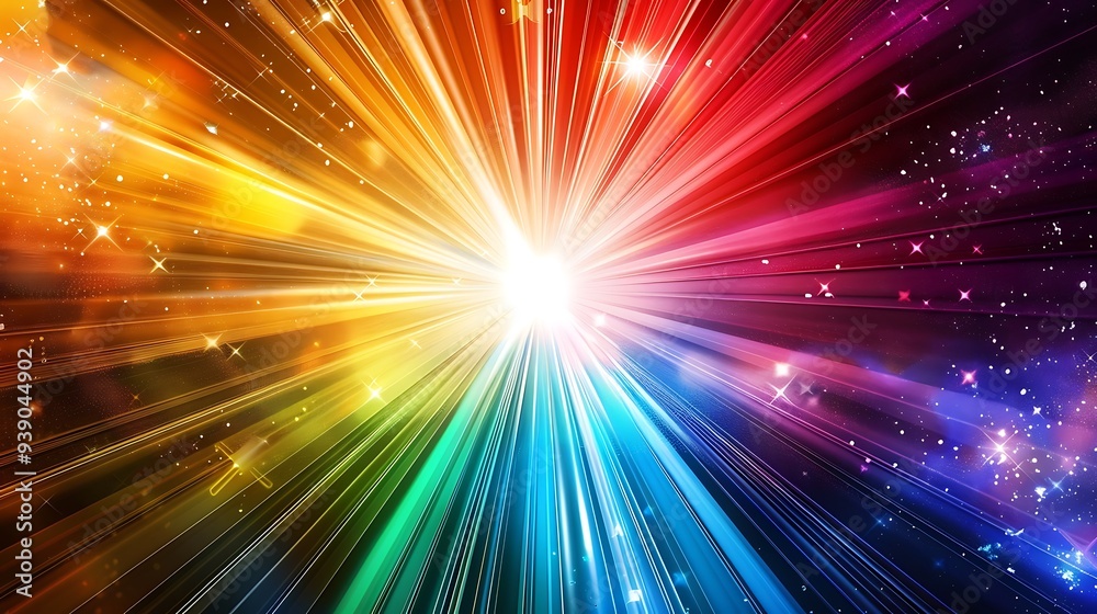Fototapeta premium Background abstract wallpaper. Background wallpaper abstract colorful illustration of star burst