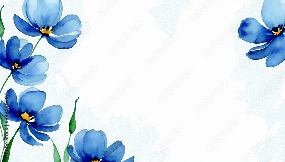 Fototapeta premium spring flowers frame