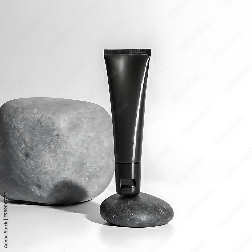 Blank black tube for cosmetic products Blank black tube for cosmetic products