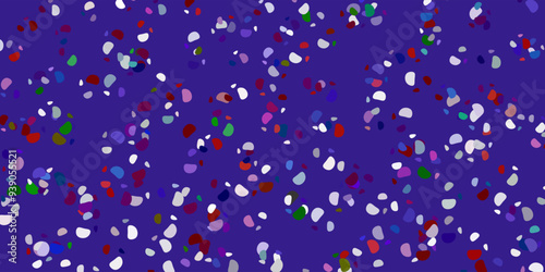 Light multicolor vector background with random forms.